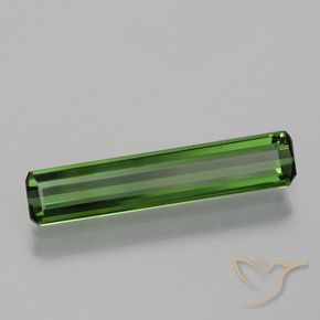 Turmalina Verde oscuro natural de 1.36 ct, Corte Octágono / Esmeralda, VVS-VS