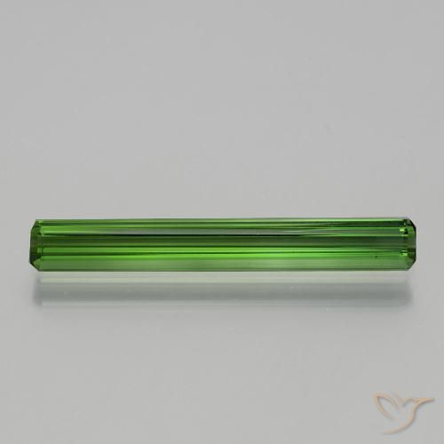 1.76ct Natural Verde medio Turmalina, corte esmeralda, VS