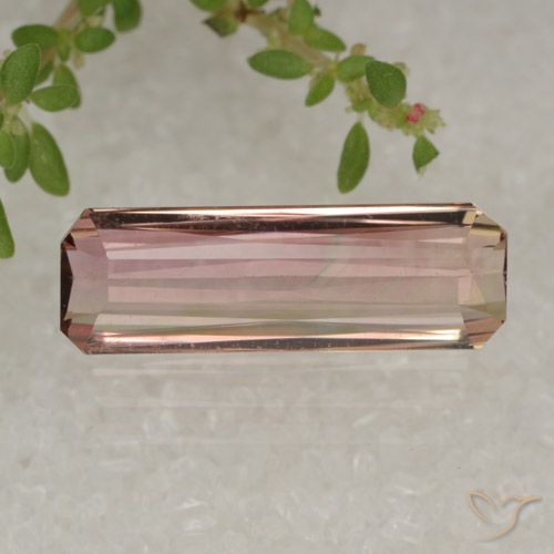 2.51ct Natural Rosado muy claro turmalina, corte esmeralda, VVS-VS