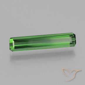 Turmalina Verde oscuro natural de 1.30 ct, Corte Octágono / Esmeralda, VVS