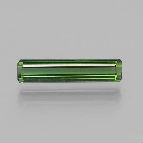 Turmalina verde natural de 1,25 ct, corte esmeralda, VVS