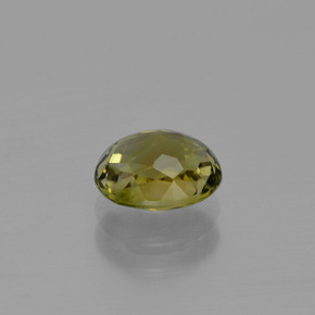 Turmalina Verde terroso cálido natural de 1.09 ct, Corte Óvalo, VVS