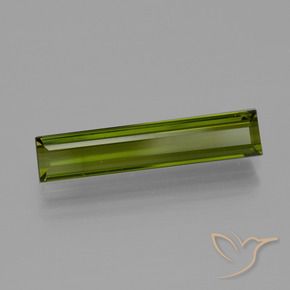 Turmalina Verde bosque natural de 2.55 ct, Corte Baguette, VS