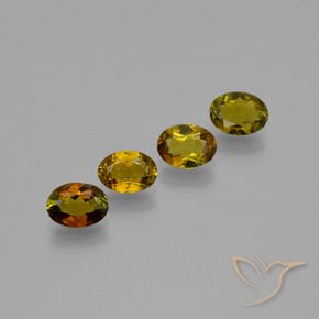 Gemas de Turmalina Marrón cálido natural de 2.07 ct, Ovalada, VVS-VS