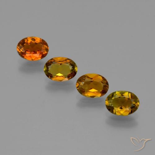 2.62ctw Natural Dorado marrón rojizo intenso turmalina, Ovalada, VVS-VS