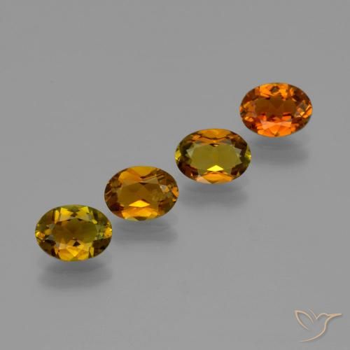 Gemas de Turmalina Dorado marrón rojizo intenso natural de 2.62 ct, Ovalada, VVS-VS