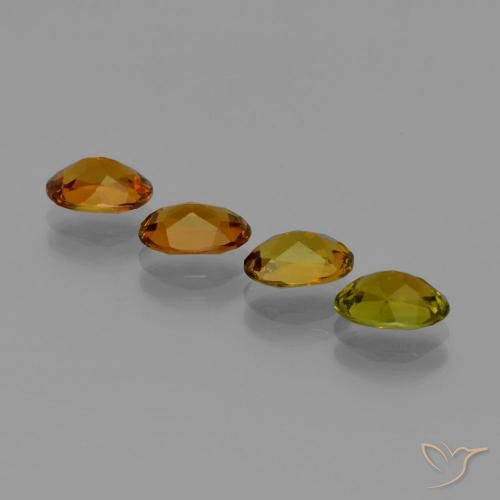 Gemas de Turmalina Dorado marrón rojizo intenso natural de 2.62 ct, Ovalada, VVS-VS