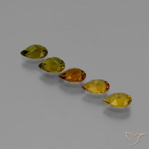 Gemas de Turmalina Marrón cálido natural de 2.50 ct, En forma de pera, VVS-VS