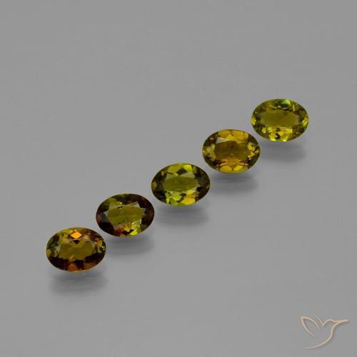 Gemas de Turmalina Marrón canela natural de 2.48 ct, Ovalada, VVS-VS