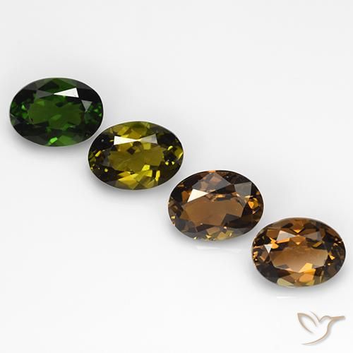2.74ctw Natural Multicolor turmalina, Ovalada, VVS-VS