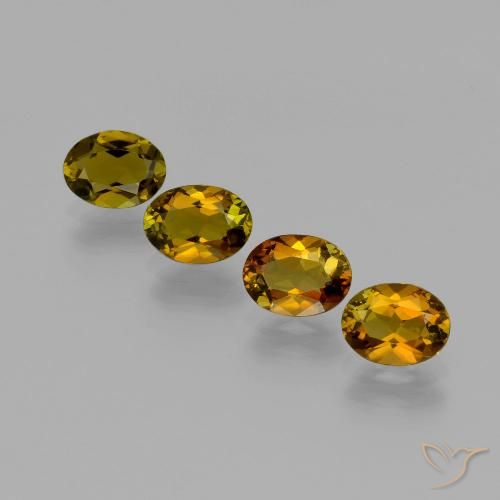 Gemas de Turmalina Marrón cálido natural de 3.00 ct, Ovalada, VVS