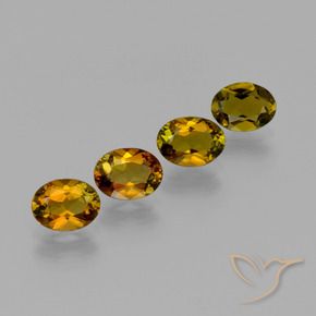 Gemas de Turmalina Marrón cálido natural de 3.00 ct, Ovalada, VVS