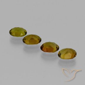 Gemas de Turmalina Marrón cálido natural de 3.00 ct, Ovalada, VVS