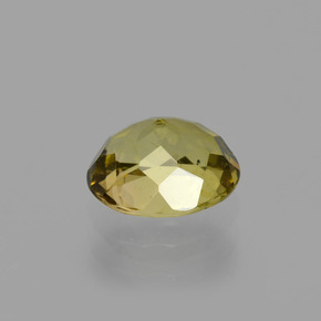 Turmalina Amarillo claro natural de 1.18 ct, Corte Óvalo, VS