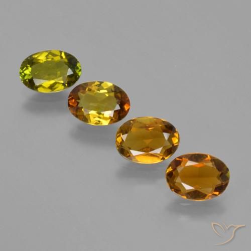 Gemas de Turmalina Dorado terroso natural de 2.71 ct, Corte Óvalo, VS