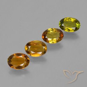 Gemas de Turmalina Dorado terroso natural de 2.71 ct, Corte Óvalo, VS
