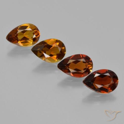 3.45ctw Natural Marrón cálido Turmalina, En forma de pera, VS