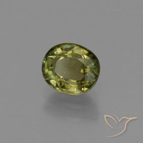 Turmalina marrón dorado verdoso natural de 1,06 ct, corte óvalo, VS