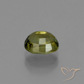 Turmalina marrón dorado verdoso natural de 1,06 ct, corte óvalo, VS