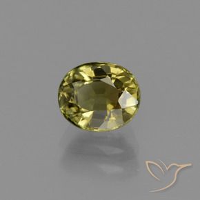 Turmalina Verde marrón natural de 1.03 ct, Ovalada, VS