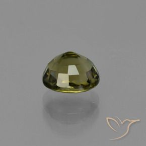 Turmalina Verde marrón natural de 1.09 ct, Ovalada, VS