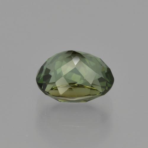 Turmalina verde marrón natural de 1,29 ct, corte óvalo, VVS