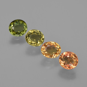 Gemas de turmalina multicolor natural de 2,54 ct, corte óvalo, VVS-VS