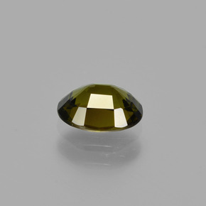 Turmalina Verde marrón natural de 0.70 ct, Corte Óvalo, VS