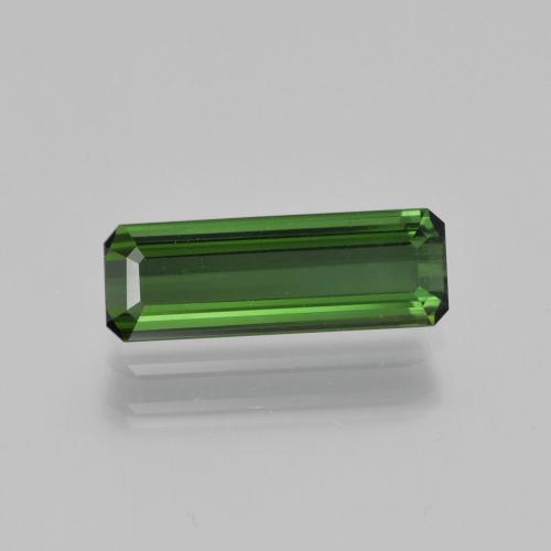 Turmalina verde terroso natural de 1,58 ct, corte esmeralda, VVS-VS