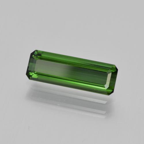 Turmalina verde terroso natural de 1,58 ct, corte esmeralda, VVS-VS