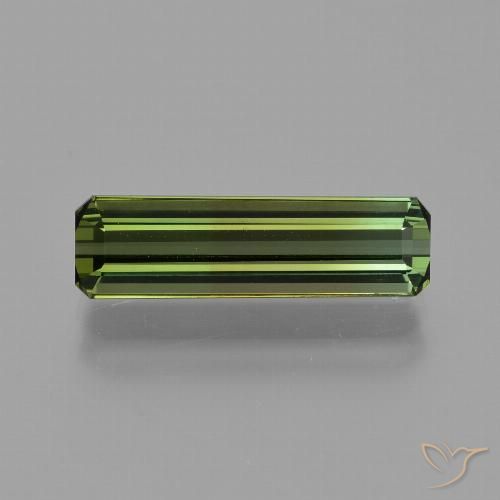 2.70ct Natural Verde oscuro turmalina, corte esmeralda, VVS-VS