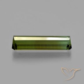 Turmalina Verde oscuro natural de 2.70 ct, Corte Octágono / Esmeralda, VVS-VS