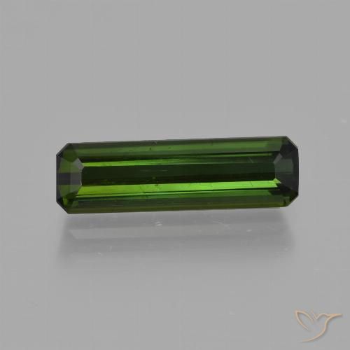 2.02ct Natural Verde oscuro Turmalina, corte esmeralda, VS