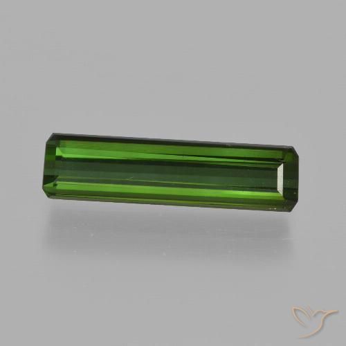 1.91ct Natural Verde bosque Turmalina, corte esmeralda, VVS-VS