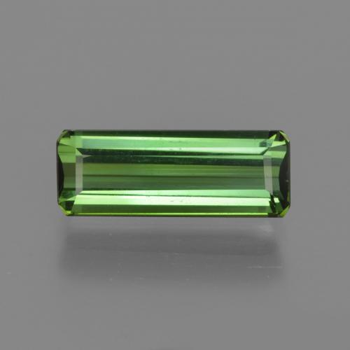 Turmalina Verde medio natural de 1.82 ct, corte esmeralda, VS