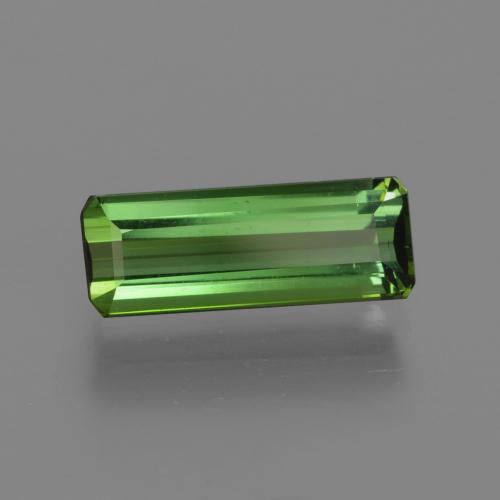 Turmalina Verde medio natural de 1.82 ct, corte esmeralda, VS