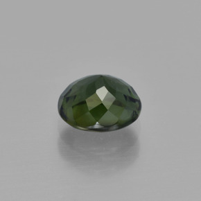 Turmalina verde oscuro natural de 1,13 ct, corte óvalo, VVS-VS