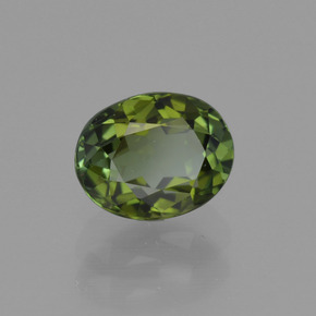 Turmalina Verde oscuro natural de 1.05 ct, Corte Óvalo, VVS-VS
