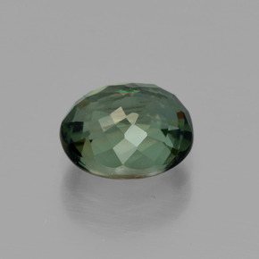 Turmalina verde natural de 1,31 ct, corte óvalo, VS