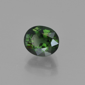 Turmalina Verde medio natural de 1.19 ct, Corte Óvalo, VVS-VS