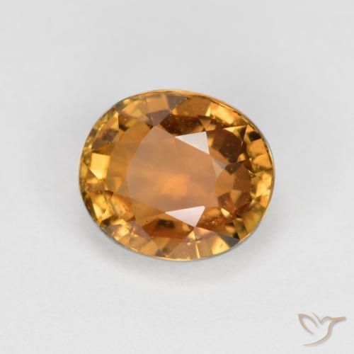 Turmalina Dorado medio natural de 1.47 ct, Ovalada, VS