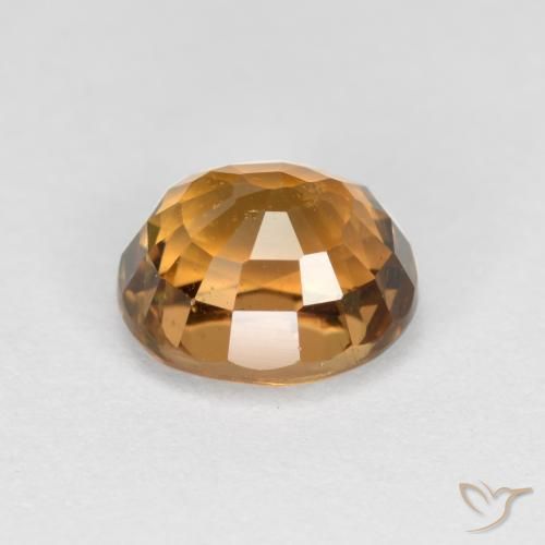 Turmalina Dorado medio natural de 1.47 ct, Ovalada, VS