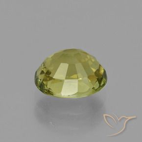 Turmalina Amarillo terroso natural de 1.20 ct, Corte Óvalo, VS