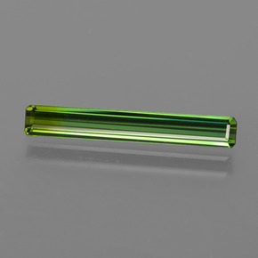 Turmalina Verde oscuro natural de 1.55 ct, corte esmeralda, VVS-VS