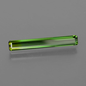 Turmalina Verde oscuro natural de 1.55 ct, corte esmeralda, VVS-VS
