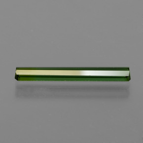 Turmalina Verde oscuro natural de 1.55 ct, corte esmeralda, VVS-VS