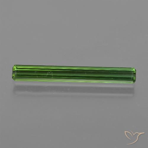 1.50ct Natural Verde medio Turmalina, corte esmeralda, VVS-VS