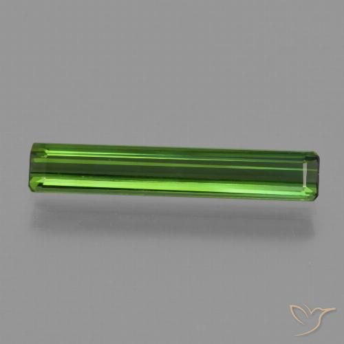 1.52ct Natural Verde bosque Turmalina, corte esmeralda, VVS-VS