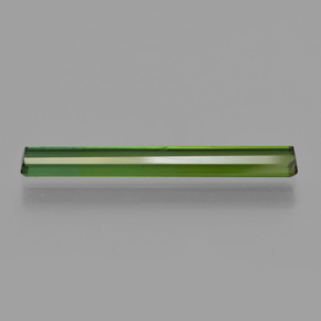 Turmalina verde oscuro natural de 1,57 ct, corte esmeralda, VS