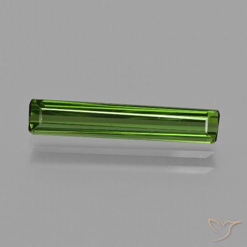 1.53ct Natural Verde bosque Turmalina, corte esmeralda, VVS-VS